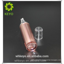 30ML 50mldouble wall matel rose gold spray bottle airless pump double wall cosmetic